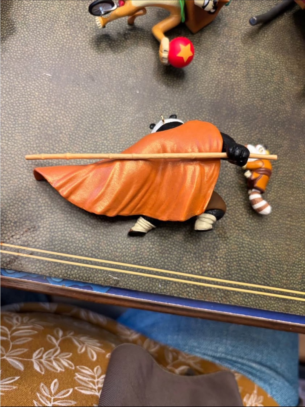 Dreamworks Kung Fu Panda Ornament with Orange Cape and Black-White Body - Picture 2 of 2